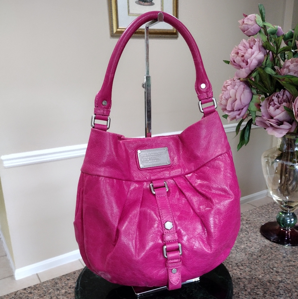 Marc by Marc Jacobs Dr. Q Lil Riz shoulder bag in Pink leather - Picture 10 of 17